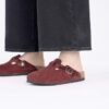 Boston en cuir suédé tressé Zinfandel Boston en cuir suédé tressé Zinfandel