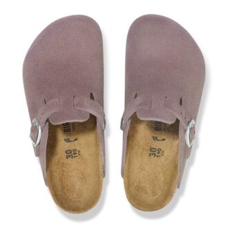 Boston Kids en cuir suédé violet délavé