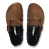 Boston Pap en cuir suédé et peau de mouton épaisse Boston Pap en cuir suédé et peau de mouton épaisse