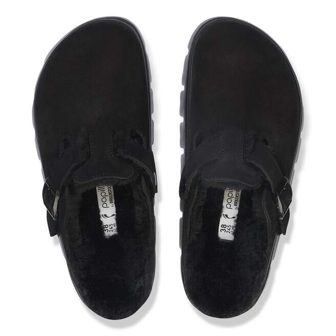 Boston Pap en cuir suédé et peau de mouton épaisse Boston Pap en cuir suédé et peau de mouton épaisse