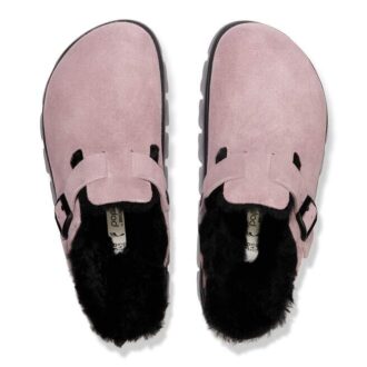 Boston Pap en cuir suédé et peau de mouton épaisse