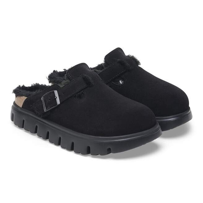 Boston Pap en cuir suédé et peau de mouton épaisse Boston Pap en cuir suédé et peau de mouton épaisse