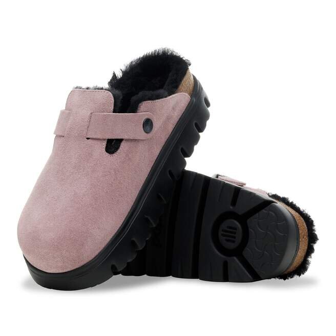 Boston Pap en cuir suédé et peau de mouton épaisse Boston Pap en cuir suédé et peau de mouton épaisse