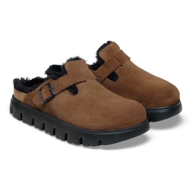 Boston Pap en cuir suédé et peau de mouton épaisse Boston Pap en cuir suédé et peau de mouton épaisse