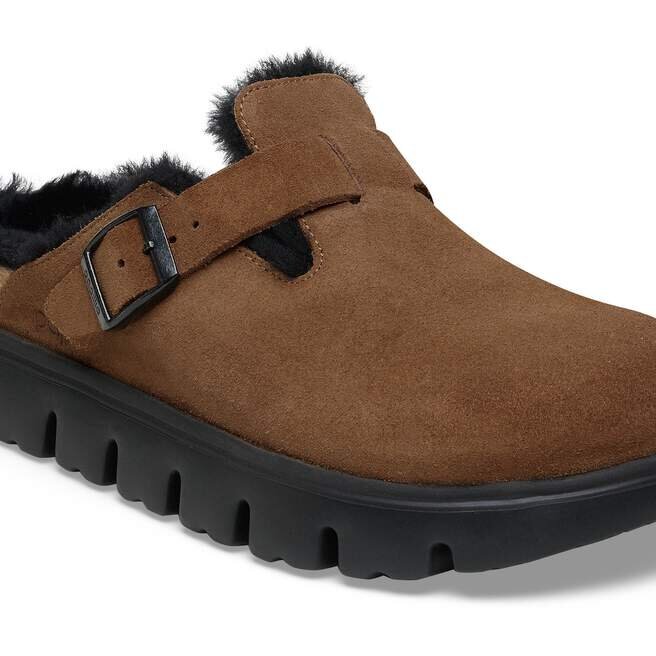 Boston Pap en cuir suédé et peau de mouton épaisse Boston Pap en cuir suédé et peau de mouton épaisse