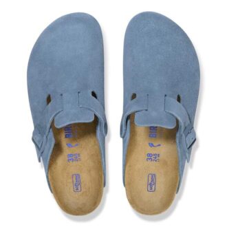Boston Soft Footbed Cuir suédé Bleu élémentaire