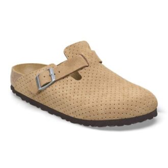 Boston Suède gaufré à pois, nouveau beige