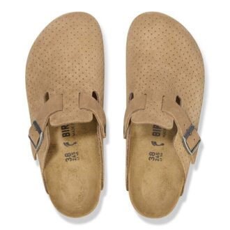 Boston Suède gaufré à pois, nouveau beige