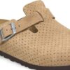Boston Suède gaufré à pois, nouveau beige