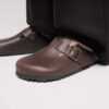 Boston Wire Buckle en cuir naturel
