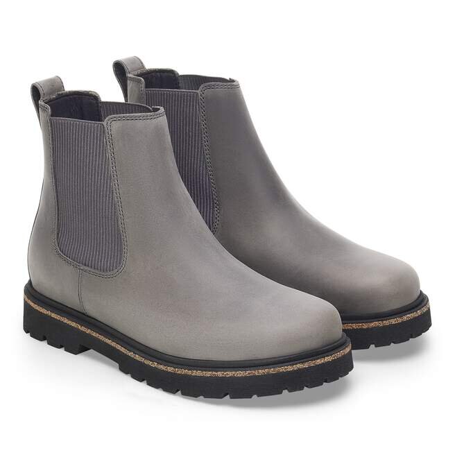 Bottes mi-hautes Highwood Slip-on pour femme en cuir nubuck Bottes mi-hautes Highwood Slip-on pour femme en cuir nubuck