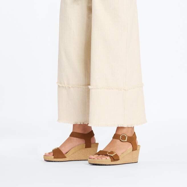 Boucle annulaire Soley Cuir nubuck gaufré Boucle annulaire Soley Cuir nubuck gaufré
