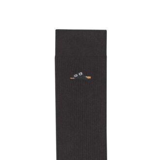 Chaussettes en coton côtelées Coton Polyamide Élasthanne