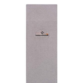 Chaussettes en coton côtelées Coton Polyamide Élasthanne