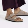 Cuir nubuck Arizona violet délavé