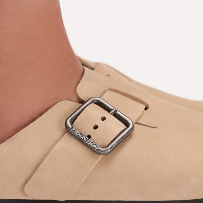 Cuir nubuck à boucle métallique Boston Cuir nubuck à boucle métallique Boston