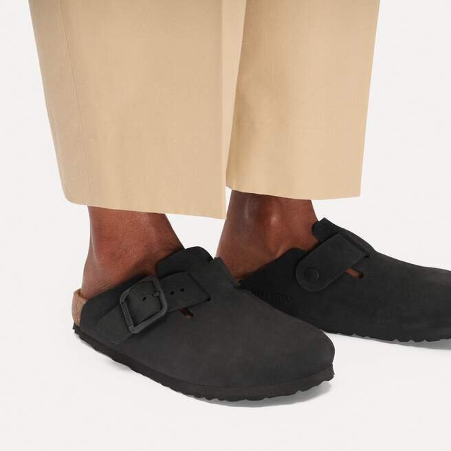 Cuir nubuck à boucle métallique Boston Cuir nubuck à boucle métallique Boston