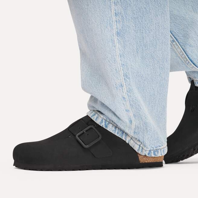Cuir nubuck à boucle métallique Boston Cuir nubuck à boucle métallique Boston