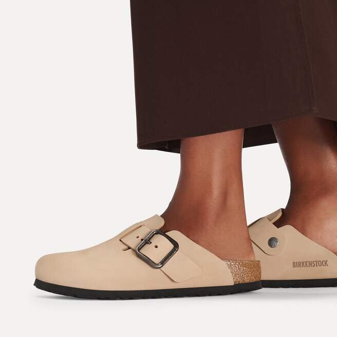 Cuir nubuck à boucle métallique Boston Cuir nubuck à boucle métallique Boston