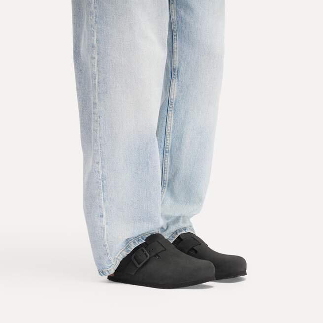 Cuir nubuck à boucle métallique Boston Cuir nubuck à boucle métallique Boston