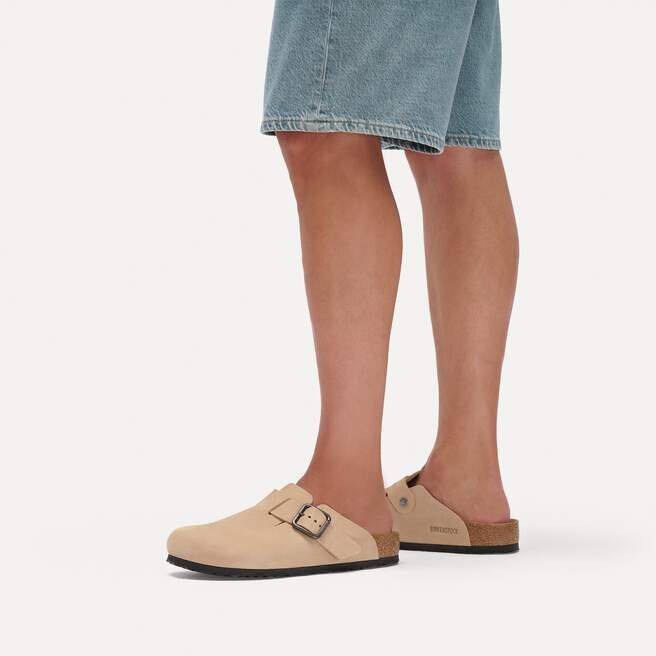 Cuir nubuck à boucle métallique Boston Cuir nubuck à boucle métallique Boston