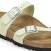 Cuir nubuck Mayari vert citron délavé