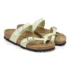 Cuir nubuck Mayari vert citron délavé