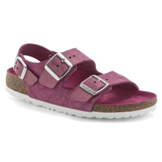 Cuir suédé Milano Fuchsia chatoyant