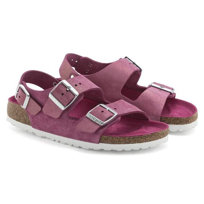 Cuir suédé Milano Fuchsia chatoyant Cuir suédé Milano Fuchsia chatoyant