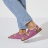 Cuir suédé Milano Fuchsia chatoyant Cuir suédé Milano Fuchsia chatoyant