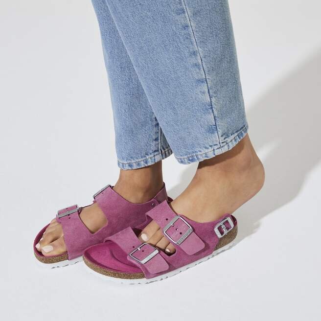 Cuir suédé Milano Fuchsia chatoyant Cuir suédé Milano Fuchsia chatoyant