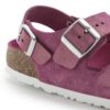 Cuir suédé Milano Fuchsia chatoyant Cuir suédé Milano Fuchsia chatoyant
