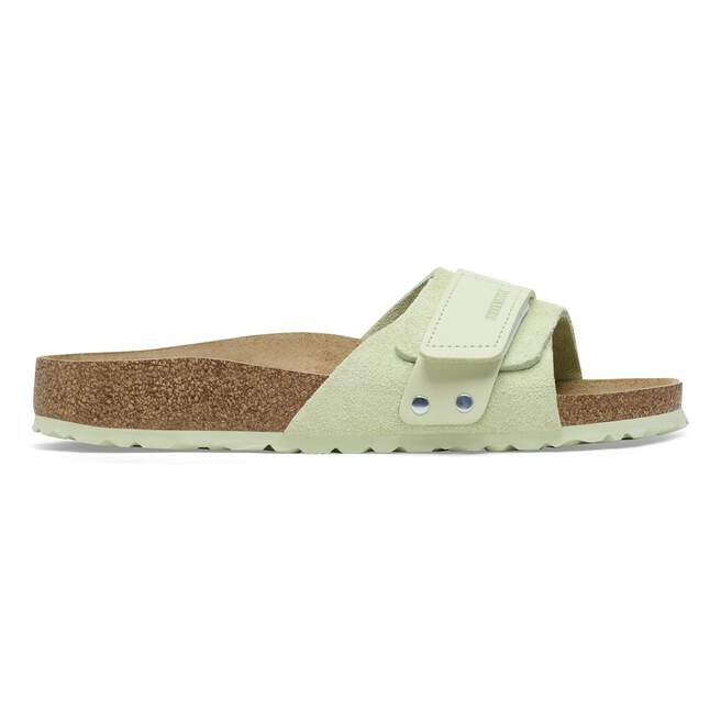 Cuir suédé Oita, couleur lime délavée Cuir suédé Oita, couleur lime délavée