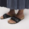Cuir suédé tressé Oita noir Cuir suédé tressé Oita noir