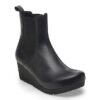 Ebba Slip-on en cuir noir