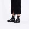 Ebba Slip-on en cuir noir