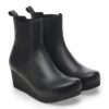 Ebba Slip-on en cuir noir