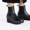 Ebba Slip-on en cuir noir