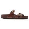 Franca Cuir naturel verni brillant chocolat Franca Cuir naturel verni brillant chocolat