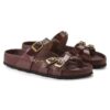 Franca Cuir naturel verni brillant chocolat Franca Cuir naturel verni brillant chocolat