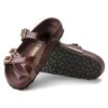 Franca Cuir naturel verni brillant chocolat Franca Cuir naturel verni brillant chocolat