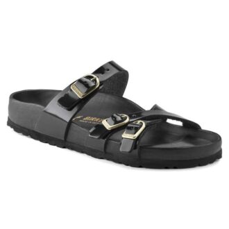 Franca Cuir naturel verni noir brillant