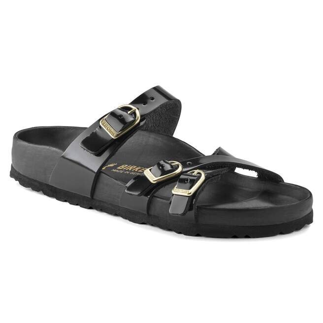 Franca Cuir naturel verni noir brillant Franca Cuir naturel verni noir brillant