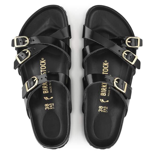 Franca Cuir naturel verni noir brillant Franca Cuir naturel verni noir brillant