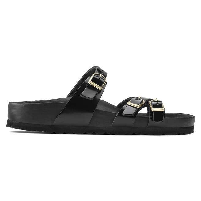 Franca Cuir naturel verni noir brillant Franca Cuir naturel verni noir brillant