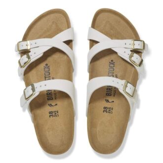 Franca Cuir nubuck blanc antique