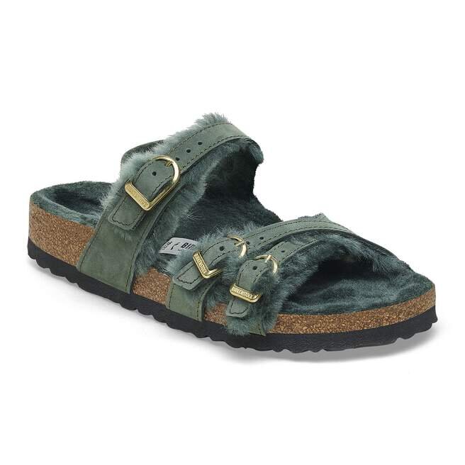 Franca en cuir nubuck et peau de mouton Franca en cuir nubuck et peau de mouton