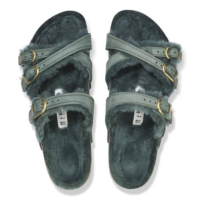 Franca en cuir nubuck et peau de mouton Franca en cuir nubuck et peau de mouton