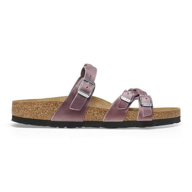 Franca en cuir tressé huilé, couleur lavande Franca en cuir tressé huilé, couleur lavande