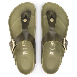 Gizeh Big Buckle Cuir naturel huilé